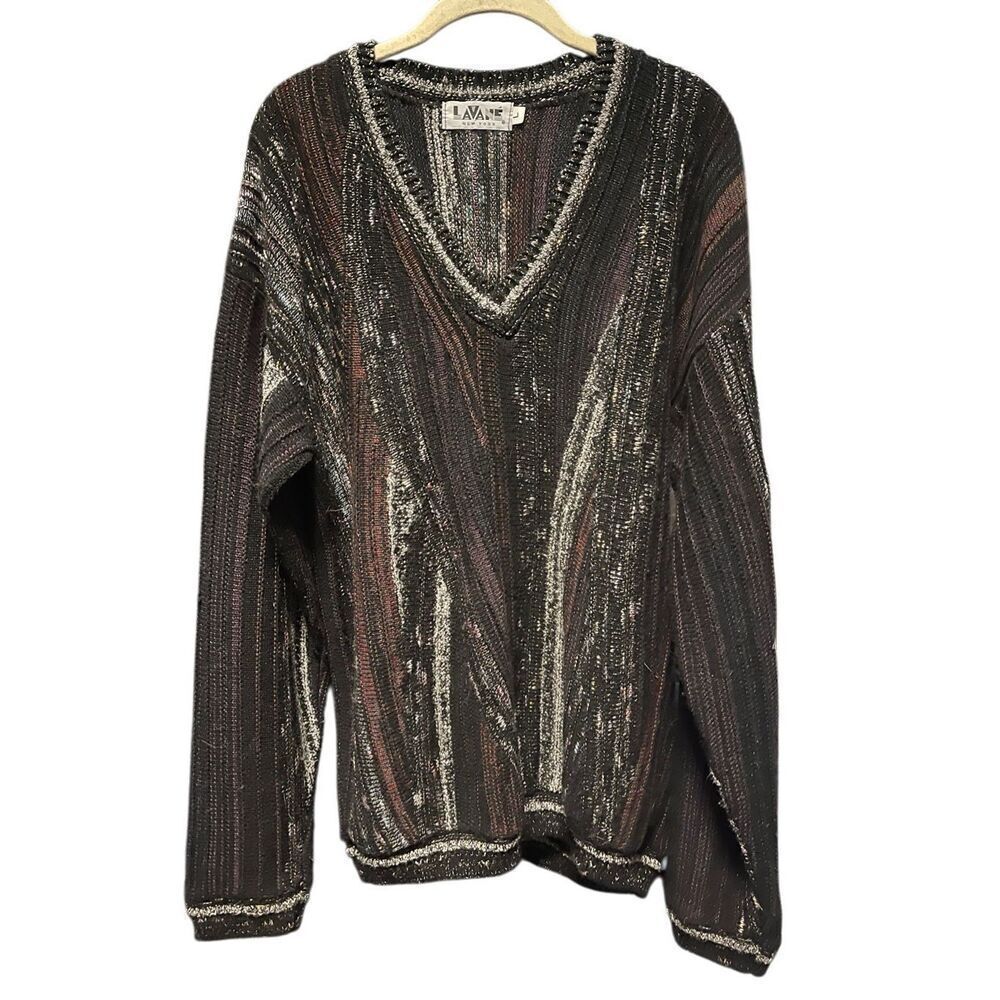 Coogie style sweater by Lavane of New York 1980s size large